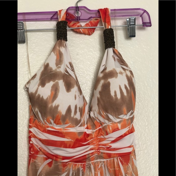 Multicolor summer long dress size S - Picture 4 of 5